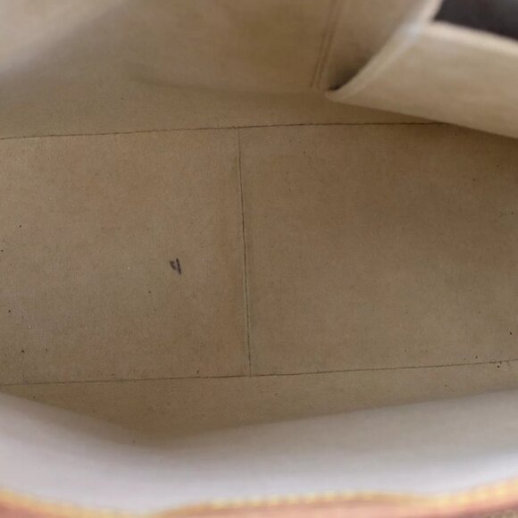 LOUIS VUITTON Logo Looping GM Shoulder Bag Monogram Leather Brown - Picture 9 of 16